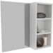 Espelheira para Banheiro 60 cm 3 Nichos Valente Branco