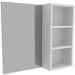 Espelheira para Banheiro 60 cm 3 Nichos Valente Branco