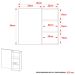 Espelheira para Banheiro 60 cm 3 Nichos Valente Mármore Branco