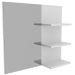 Espelheira para Banheiro 60 cm 3 Prateleiras Romana Branco