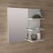 Espelheira para Banheiro 60 cm 3 Prateleiras Romana Branco