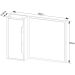 Espelheira para Banheiro 80 cm com 1 Porta Branco