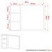 Espelheira para Banheiro 80 cm com 1 Porta Mármore Lunar