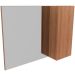 Espelheira para Banheiro 80 cm com 1 Porta Marina Amêndoa