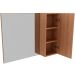 Espelheira para Banheiro 80 cm com 1 Porta Marina Amêndoa