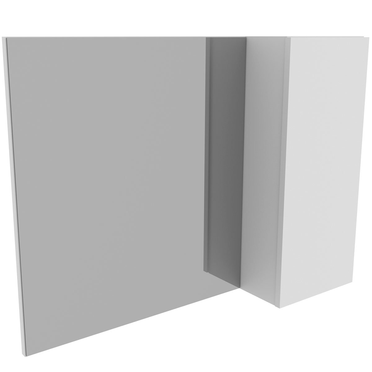 Espelheira para Banheiro 80 cm com 1 Porta Marina Branco