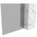 Espelheira para Banheiro 80 cm com 1 Porta Marina Mármore Branco