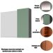 Espelheira para Banheiro 80 cm com 1 Porta Marina Mármore Lunar/Verde Mar