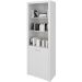 Estante Armário Alta Livreiro Multiuso Office 2 Portas Branco