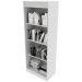 Estante Armário Alta Livreiro Multiuso Office 4 Prateleiras Branco