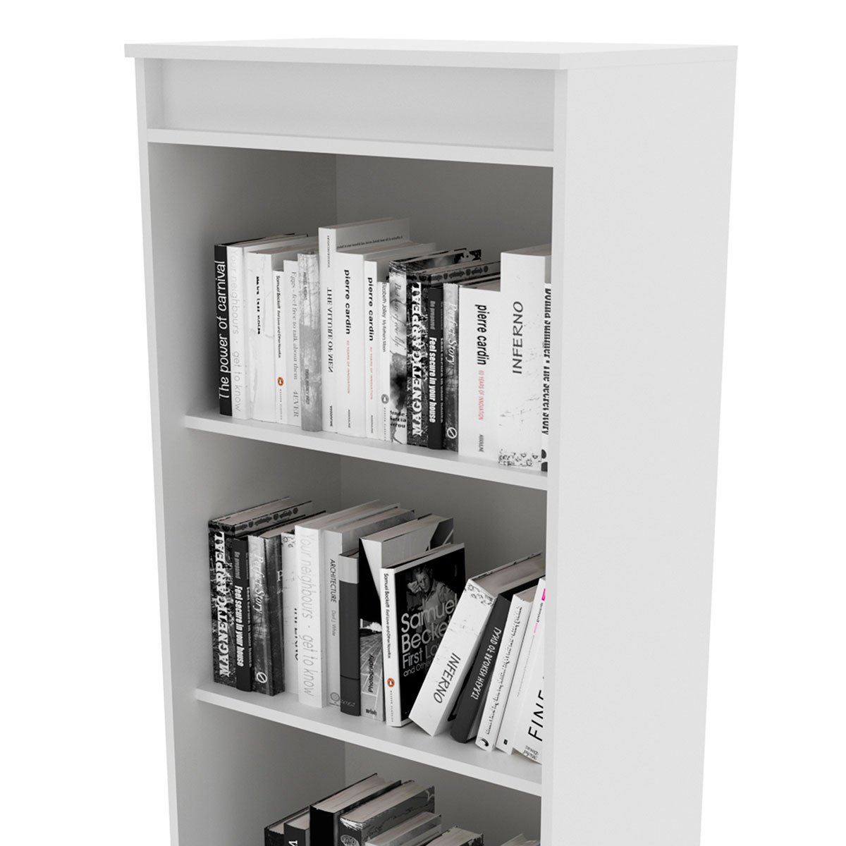 Estante Armário Alta Livreiro Multiuso Office 4 Prateleiras Branco