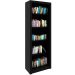 Estante Armário Alta Livreiro Multiuso Office 5 Prateleiras Preto