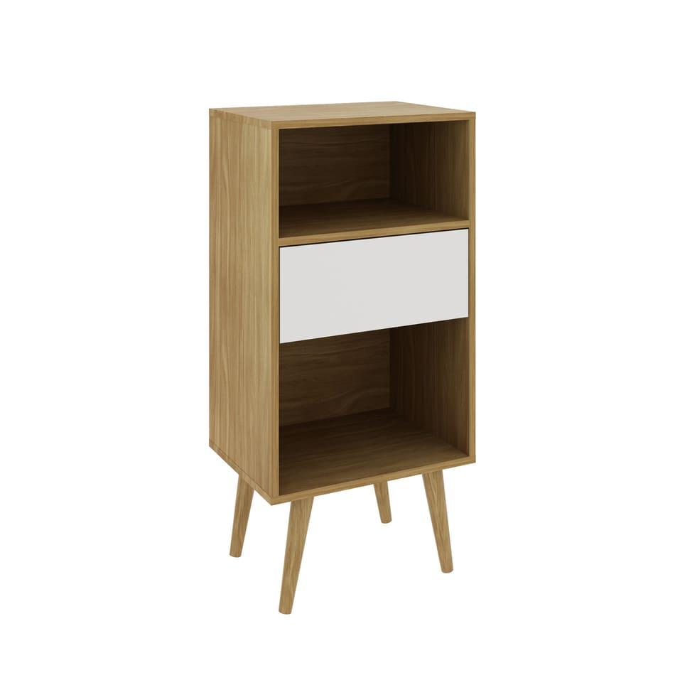 Estante Baixa Natural/Off White