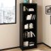 Estante Escritório 31x60x171cm ME4104 Livreiro Tecnomobili Preta 5 Prateleiras Organizar Documentos Livros
