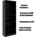 Estante Multiuso Gamer Livreiro Office 5 Prateleiras Preto