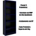 Estante Multiuso Gamer Livreiro Office 5 Prateleiras Preto/Azul
