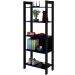 Estante Multiuso Gamer Livreiro Office 5 Prateleiras Preto/Azul