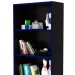 Estante Multiuso Gamer Livreiro Office 5 Prateleiras Preto/Azul