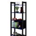 Estante Multiuso Gamer Livreiro Office 5 Prateleiras Preto/Azul