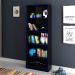 Estante Multiuso Gamer Livreiro Office 5 Prateleiras Preto/Azul