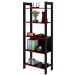 Estante Multiuso Gamer Livreiro Office 5 Prateleiras Preto/Vermelho