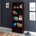 Estante Multiuso Gamer Livreiro Office 5 Prateleiras Preto/Vermelho
