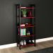 Estante Multiuso Gamer Livreiro Office 5 Prateleiras Preto/Vermelho