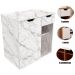 Gabinete de Banheiro 60 cm 1 Porta 1 Gaveta Romana Mármore Branco