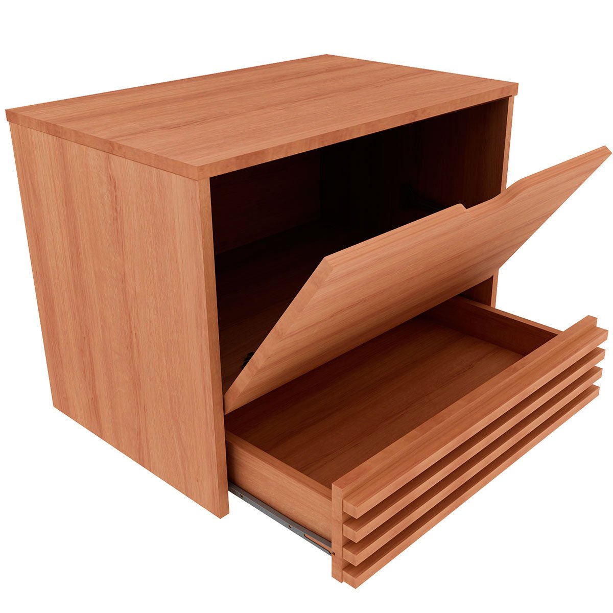 Gabinete de Banheiro 60 cm 1 Porta 1 Gaveta Sâmia Amêndoa