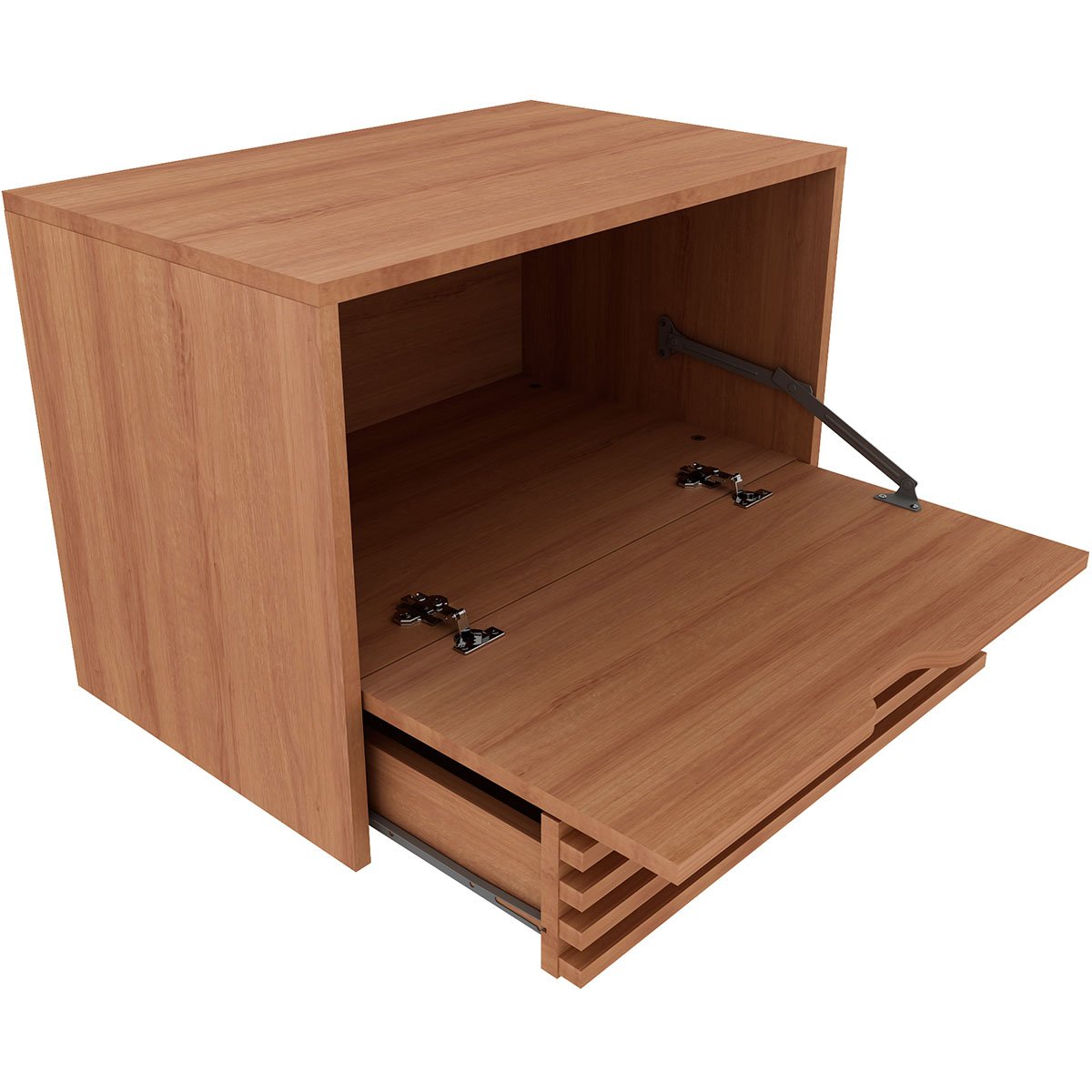 Gabinete de Banheiro 60 cm 1 Porta 1 Gaveta Sâmia Amêndoa