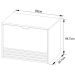 Gabinete de Banheiro 60 cm 1 Porta 1 Gaveta Sâmia Amêndoa