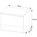 Gabinete de Banheiro 60 cm 1 Porta com Cuba Valente Amêndoa/Branco
