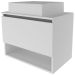 Gabinete de Banheiro 60 cm 1 Porta com Cuba Valente Branco