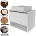 Gabinete de Banheiro 60 cm 1 Porta com Cuba Valente Branco