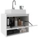 Gabinete de Banheiro 60 cm 1 Porta com Cuba Valente Branco