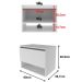 Gabinete de Banheiro 60 cm 1 Porta com Cuba Valente Branco