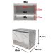 Gabinete de Banheiro 60 cm 1 Porta com Cuba Valente Mármore Branco
