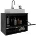 Gabinete de Banheiro 60 cm 1 Porta com Cuba Valente Mármore Lunar