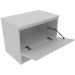 Gabinete de Banheiro 60 cm 1 Porta e Nicho Valente Branco
