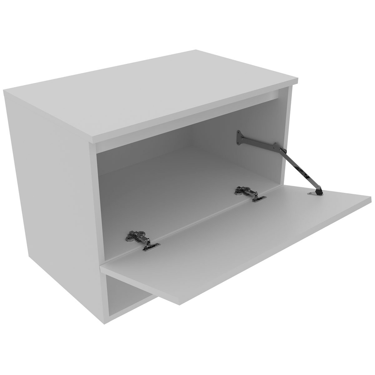 Gabinete de Banheiro 60 cm 1 Porta e Nicho Valente Branco