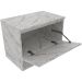 Gabinete de Banheiro 60 cm 1 Porta e Nicho Valente Mármore Branco