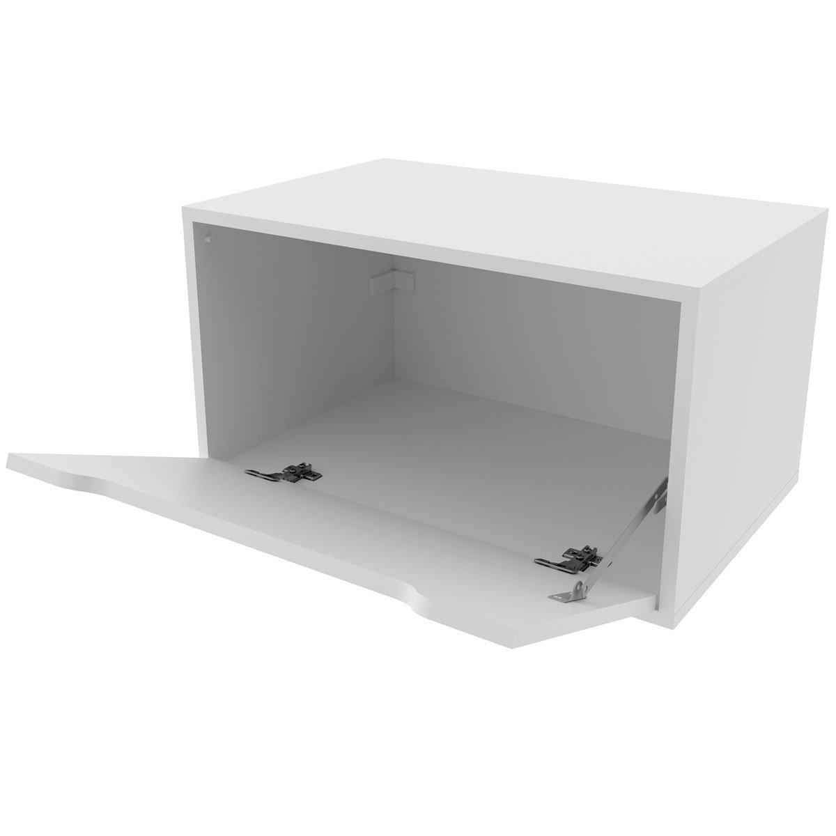 Gabinete de Banheiro 60 cm com 1 Porta Basculante Branco