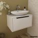 Gabinete de Banheiro 60 cm com 1 Porta Basculante Branco