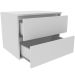 Gabinete de Banheiro 60 cm com 2 Gavetas Joana Branco