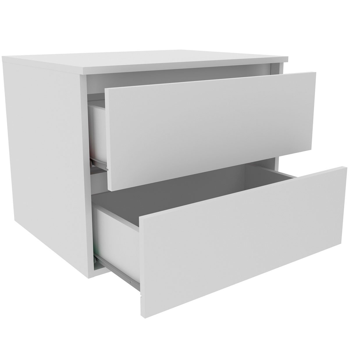 Gabinete de Banheiro 60 cm com 2 Gavetas Joana Branco