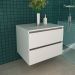 Gabinete de Banheiro 60 cm com 2 Gavetas Joana Branco