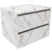 Gabinete de Banheiro 60 cm com 2 Gavetas Joana Mármore Branco