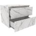Gabinete de Banheiro 60 cm com 2 Gavetas Joana Mármore Branco