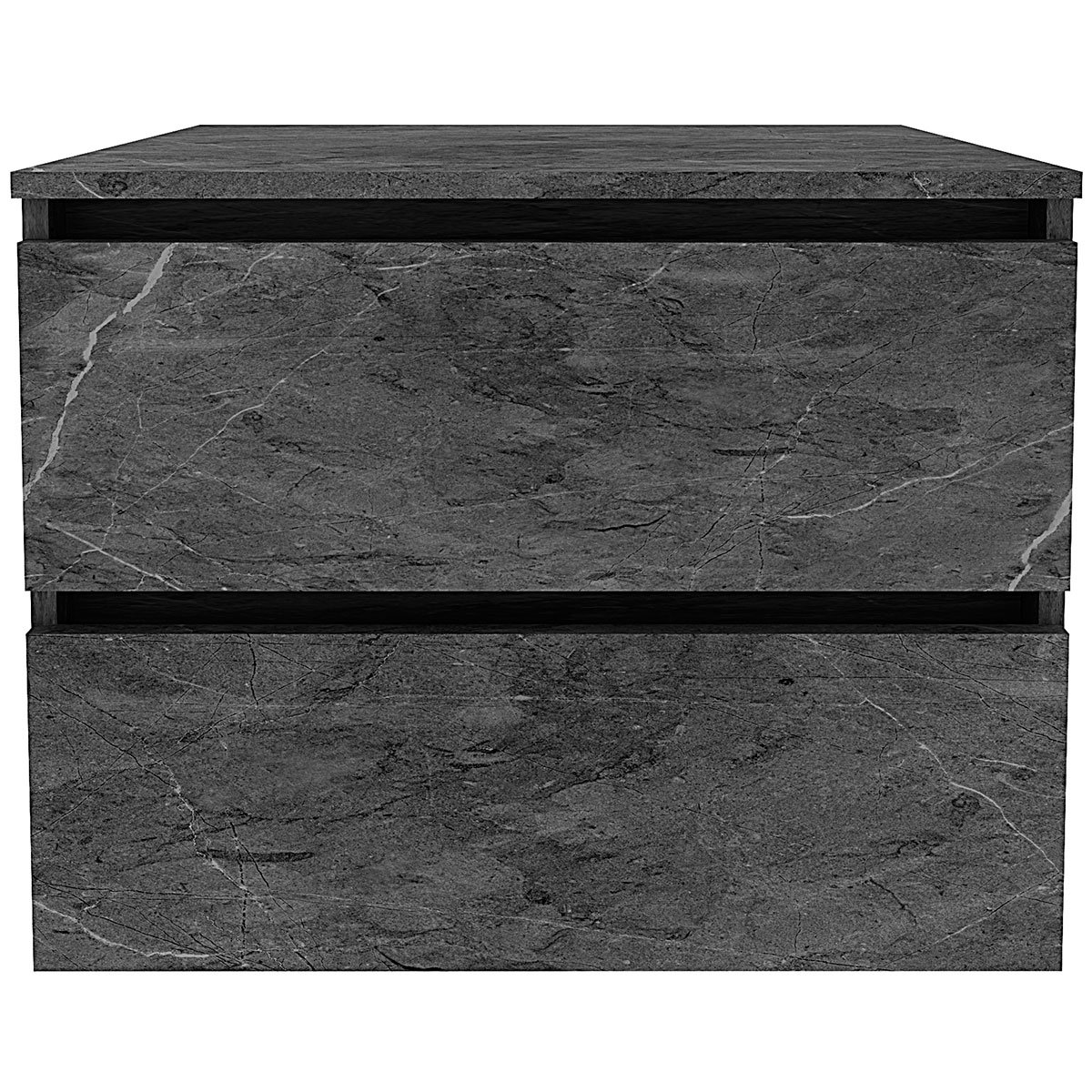 Gabinete de Banheiro 60 cm com 2 Gavetas Joana Mármore Lunar