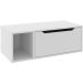 Gabinete de Banheiro 80 cm com 1 Porta e Nicho Branco